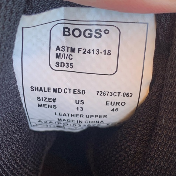 Bogs Men’s Shale Mid Safety Toe Shoes - Picture 10 of 10